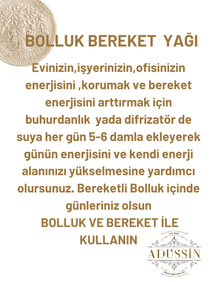 Bolluk Bereket Aromaterapi Yağ Karışımı-15 Ml